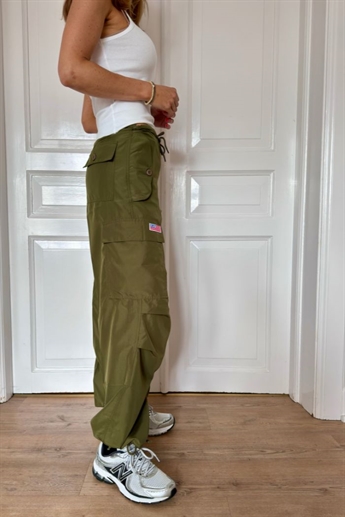 UFO, Silky Flap Pocket pants, Olive